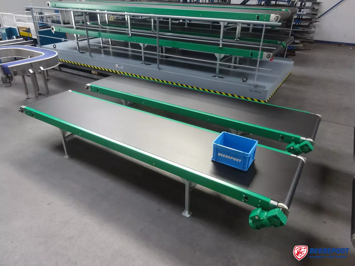Vlakke transportbanden